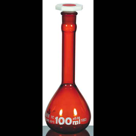 UNITED SCIENTIFIC Volumetric Flasks, Class A, Indiv. Cert. FGAM025